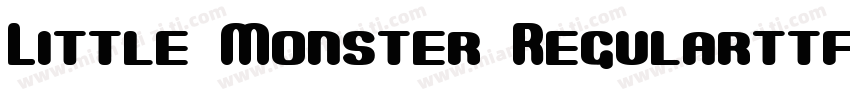 Little Monster Regularttf字体转换